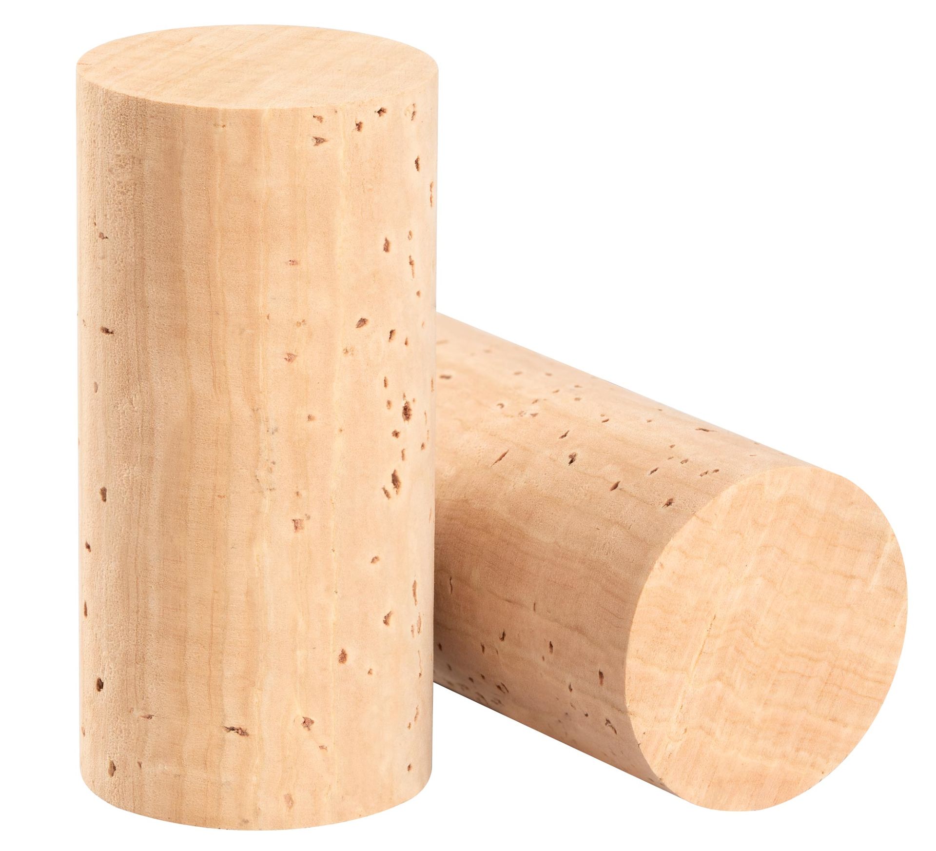 Natural cork stoppers