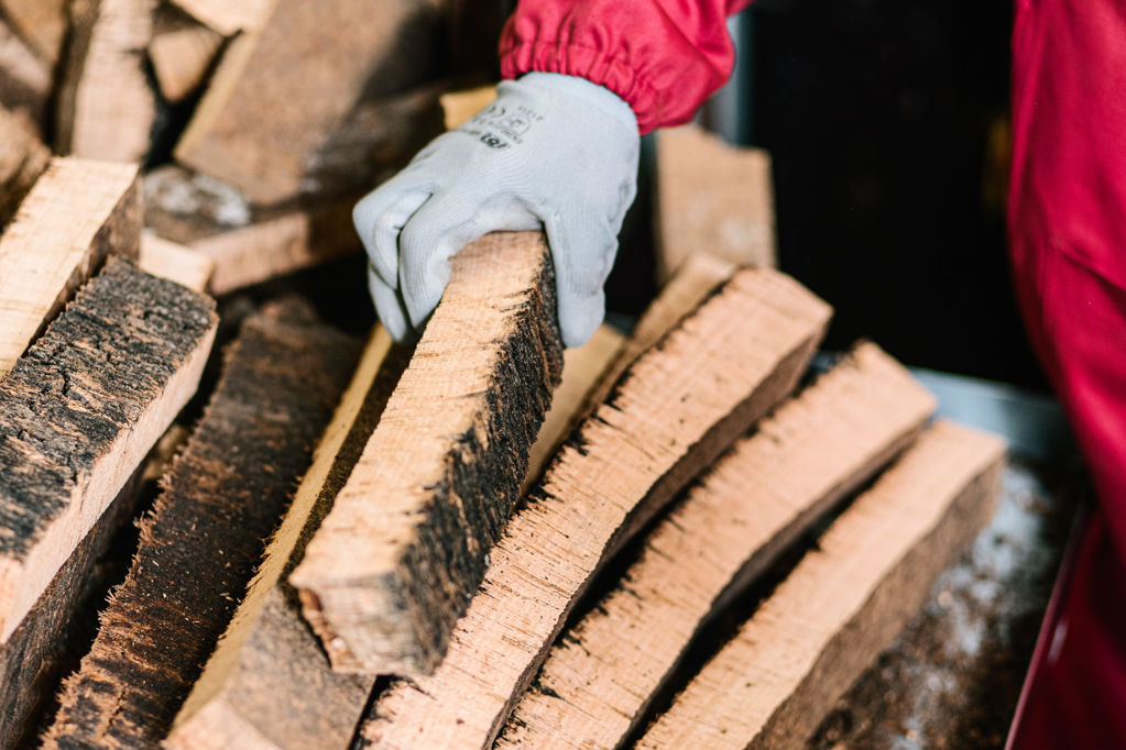 Production of cork stoppers