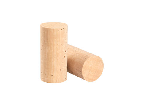 Semi-finished natural cork stoppers
